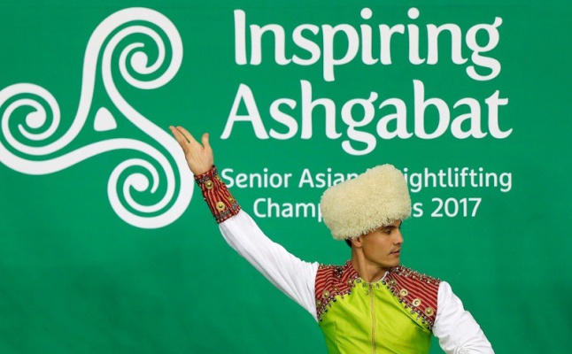 The opening ceramony of the Senior Asian Weightlifting Championships