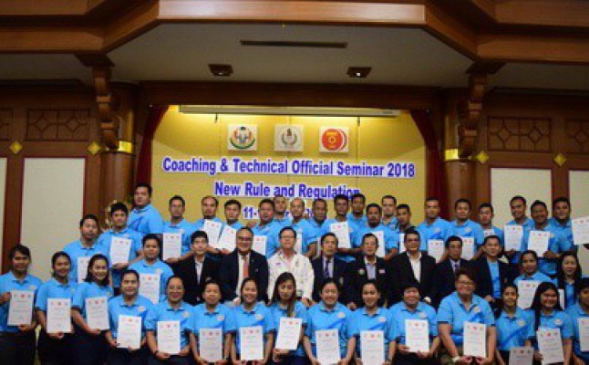 Coaching Seminar 2018 New Rule and Regulations 11 – 13 March 2018  Town at Town Hotel, Bangkok, Thailand