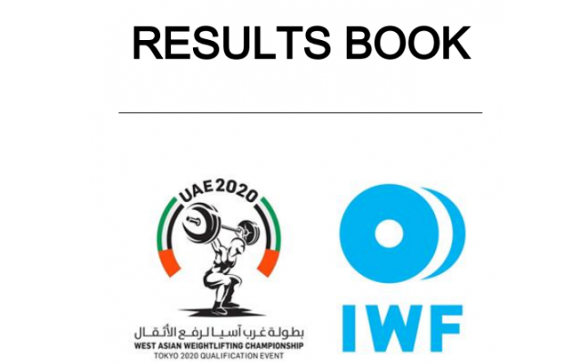 Result Book of 2020 West Asian Weightlifting Championships, Dubai, UAE is available here!!"