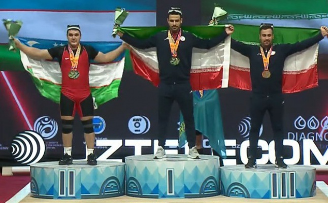 New Asian Record by Alireza (IRI) in Junior Men 89kg