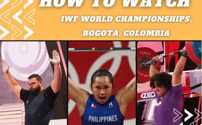Let’s cheer our lifters in the 2022 IWF World Championships!!