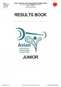 Result Book of 2022 Asian Youth &amp; Junior Championships at Ta ... FLEXI_IMAGE 1
